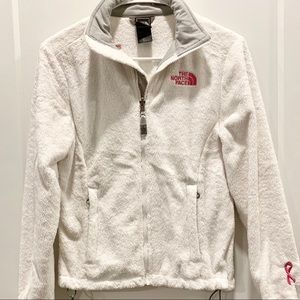 North Face White Fleece Jacket